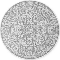 Kusový koberec Duet Kona White/Gray kruh - na von aj na doma