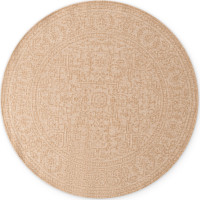 Kusový koberec Duet Kona Beige/White kruh - na von aj na doma