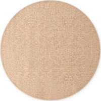 Kusový koberec Duet Rosel Beige/White kruh - na von aj na doma