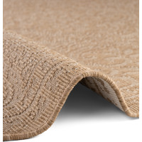 Kusový koberec Duet Rosel Beige/White kruh - na von aj na doma