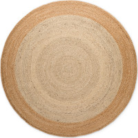 Kusový koberec Jutta Natur Ivory/Gold kruh