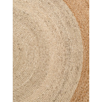 Kusový koberec Jutta Natur Ivory/Gold kruh