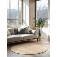 Kusový koberec Jaipur Ivory/White kruh
