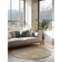 Kusový koberec Jaipur Grey/Brown kruh