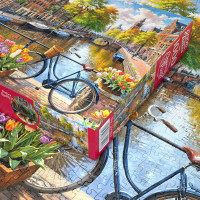 CHERRY PAZZI Puzzle Amsterdamské tulipány 1000 dielikov