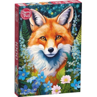CHERRY PAZZI Puzzle Líška v kvetoch 1000 dielikov
