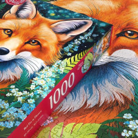 CHERRY PAZZI Puzzle Líška v kvetoch 1000 dielikov