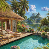 CHERRY PAZZI Puzzle Prázdniny v trópoch 2000 dielikov