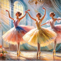 CHERRY PAZZI Puzzle Tri baletky 1000 dielikov