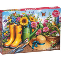 CHERRY PAZZI Puzzle Zlaté čižmy v záhrade 1000 dielikov