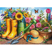 CHERRY PAZZI Puzzle Zlaté čižmy v záhrade 1000 dielikov