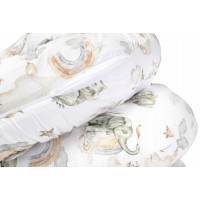Tehotenský a dojčiaci vankúš BABYMAM PREMIUM 300 cm 3v1 - Sloník na obláčiku