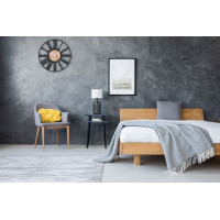 Nástenné hodiny Loft okrúhle 35 cm - kov/drevo