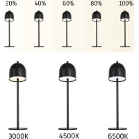 Dotyková nočná lampička MODERN - šedá
