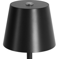Dotyková nočná lampička CLASSIC - čierna