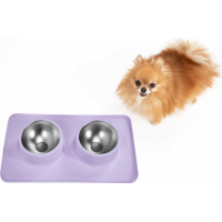 Misky pre psov/mačky/zvieratá Puppy Joy - fialové
