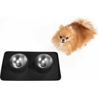 Misky pre psov/mačky/zvieratá Puppy Joy - čierne