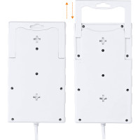Solight prepäťová ochrana, 8z, USB A + C, 2m, biela
