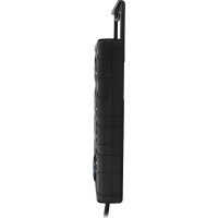 Solight prepäťová ochrana, 8z, USB A + CA, 2m, čierna
