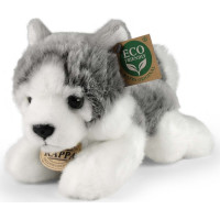 Rappa Plyšový pes husky ležiaci 20 cm ECO-FRIENDLY