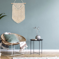 Závesná dekorácia macramé BOHO - ecru