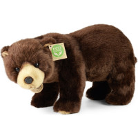 Rappa Plyšový medveď hnedý stojaci 40 cm ECO-FRIENDLY