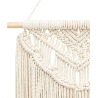 Závesná dekorácia macramé BOHO - ecru