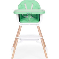 ECOTOYS Jedálenská stolička 2v1 Zelená