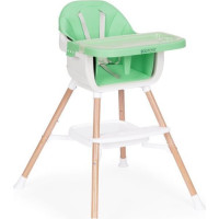 ECOTOYS Jedálenská stolička 2v1 Zelená