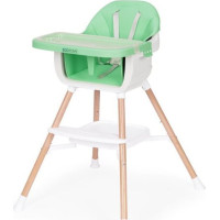 ECOTOYS Jedálenská stolička 2v1 Zelená