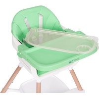 ECOTOYS Jedálenská stolička 2v1 Zelená