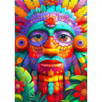 ENJOY Puzzle Farebný totem 1000 dielikov