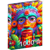 ENJOY Puzzle Farebný totem 1000 dielikov