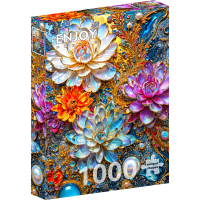 ENJOY Puzzle Perleťové lekná 1000 dielikov