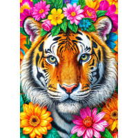ENJOY Puzzle Pruhy a kvety 1000 dielikov