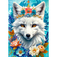ENJOY Puzzle Rozkvitnutá snežná líška 1000 dielikov
