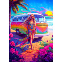 ENJOY Puzzle V srdci Hippie 1000 dielikov