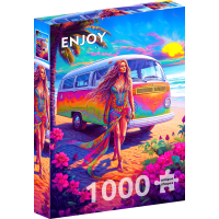 ENJOY Puzzle V srdci Hippie 1000 dielikov