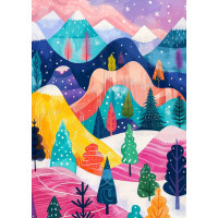 ENJOY Puzzle Zimná paleta 1000 dielikov