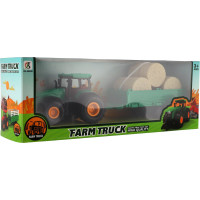 TEDDIES Traktor s vlečkou na zotrvačník 30 cm 1ks (mix)
