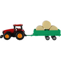 TEDDIES Traktor s vlečkou na zotrvačník 30 cm 1ks (mix)