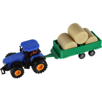 TEDDIES Traktor s vlečkou na zotrvačník 30 cm 1ks (mix)