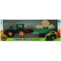 TEDDIES Traktor s vlečkou na zotrvačník 30 cm 1ks (mix)