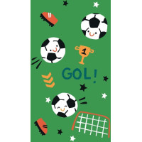Detský bavlnený uterák KIDS 30x50 cm - Futbal