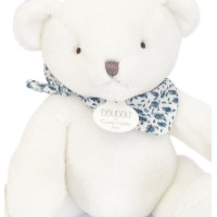 Doudou Plyšový medvedík biely 25 cm
