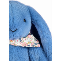 Doudou Plyšový zajačik so šatkou modrý 35 cm