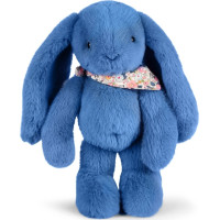 Doudou Plyšový zajačik so šatkou modrý 35 cm