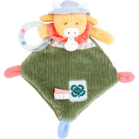 Doudou Darčeková sada Plyšová kravička Aneth s hrkálkou 21 cm