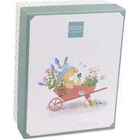 Doudou Darčeková sada Plyšový muchláčik kravička Aneth 27 cm