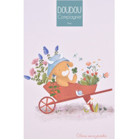 Doudou Darčeková sada Plyšová kravička Aneth hrajúca melódiu 20 cm